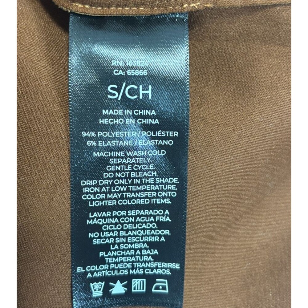 Well Worn Shacket Womens S Brown‎ Faux Suede Snap Buttons Chic Casual Minimalist - Picture 7 of 10